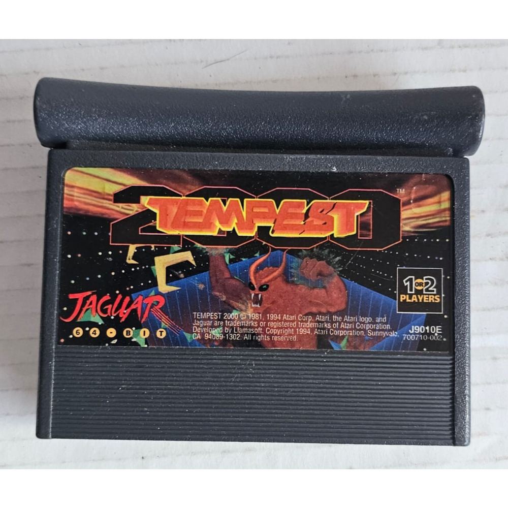 Vintage 1994 Atari Jaguar Tempest 2000 64-Bit Cartridge Video Game - J9010E